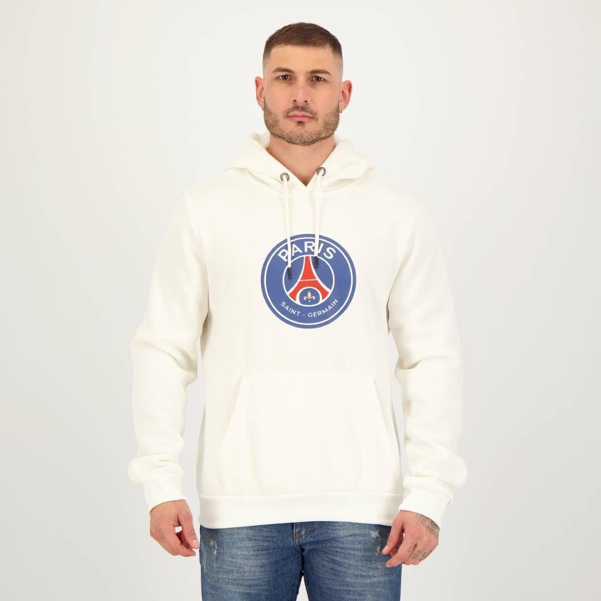 Blusa Moletom Psg Moletom Paris Jordan Branco Psg Branco Moletom