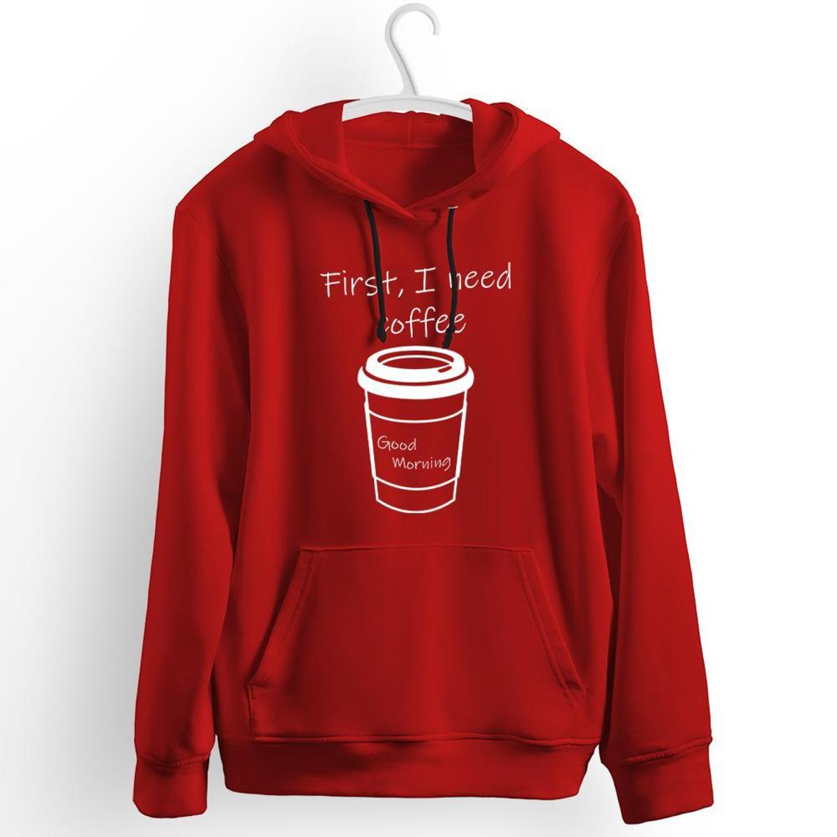 sweater moletom com capuz good morning