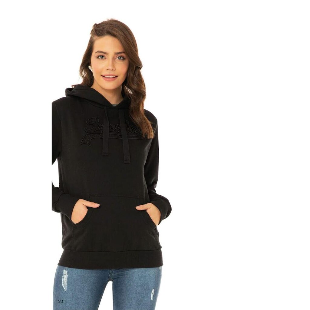 Moletom Canguru Zuup Supernice Preto Tam. M