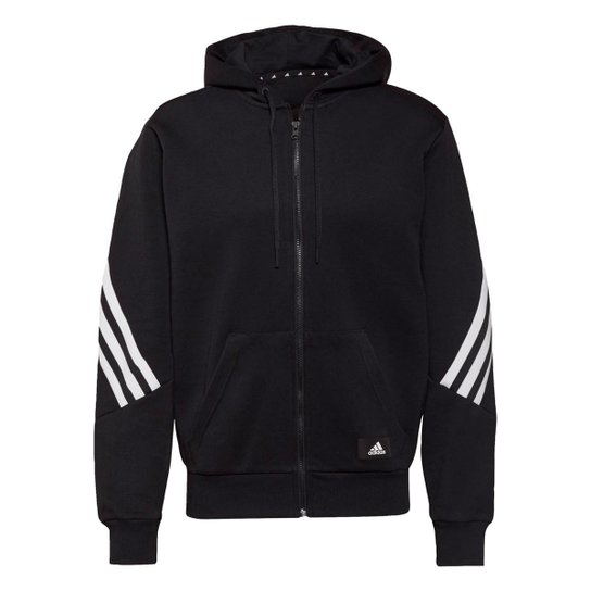 Moletom Capuz adidas Sportswear Future Icons 3-Stripes Adidas - Preto Menor preço em Moletom Capuz adidas Sportswear Future Icons 3-Stripes Adidas - Preto