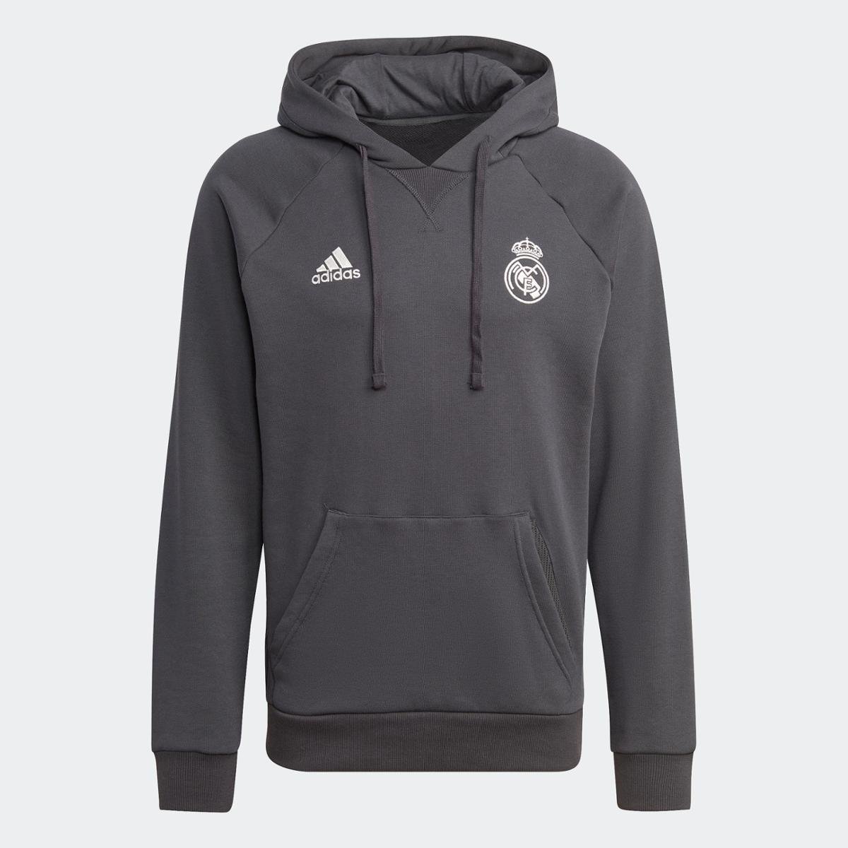 Moletom Capuz Viagem Real Madrid Adidas Cinza Netshoes - Main Image
