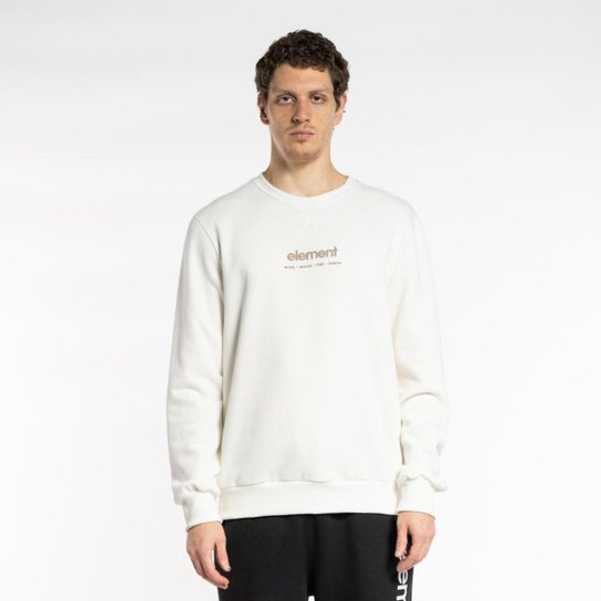 MOLETOM CARE MINI LOGO - OFF WHITE - M