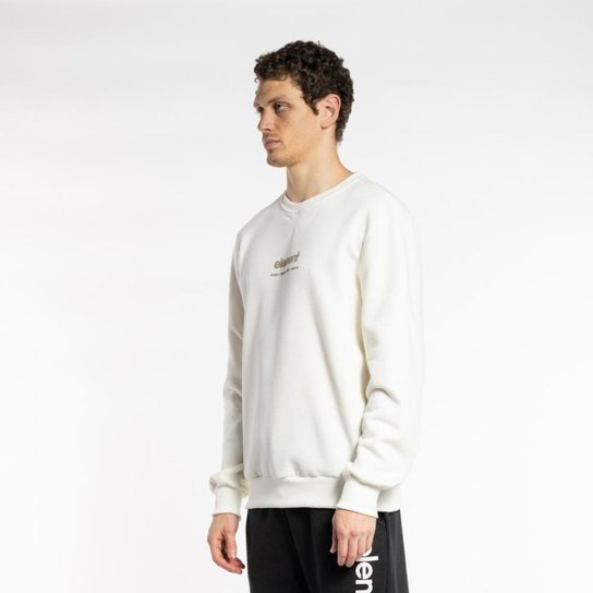 MOLETOM CARE MINI LOGO - OFF WHITE - M
