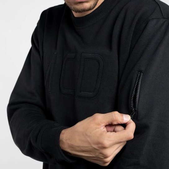Moletom Careca Mcd Preto Preto G