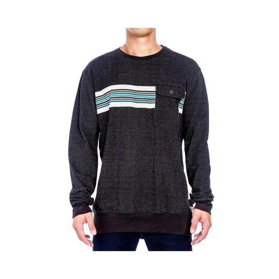 Moletom Careca Vissla Crestline Pocket - Cinza