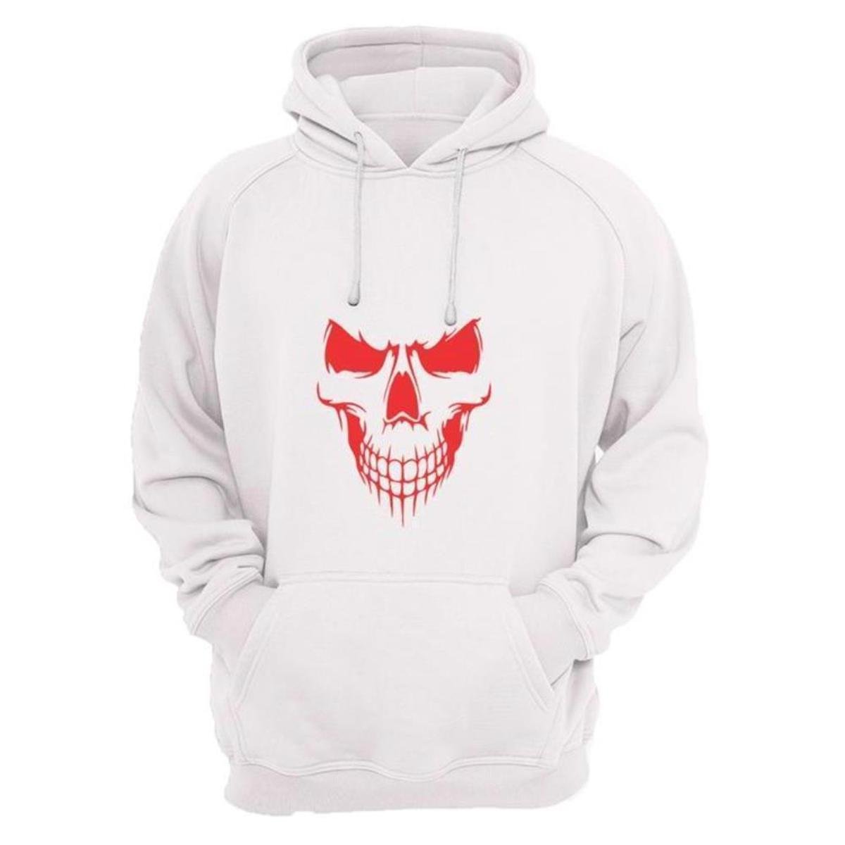 skeleton moletom com capuz red