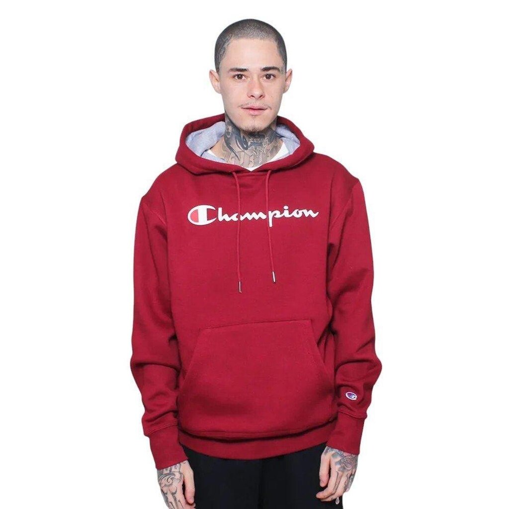 Moletom Champion canguru colleg - vermelho