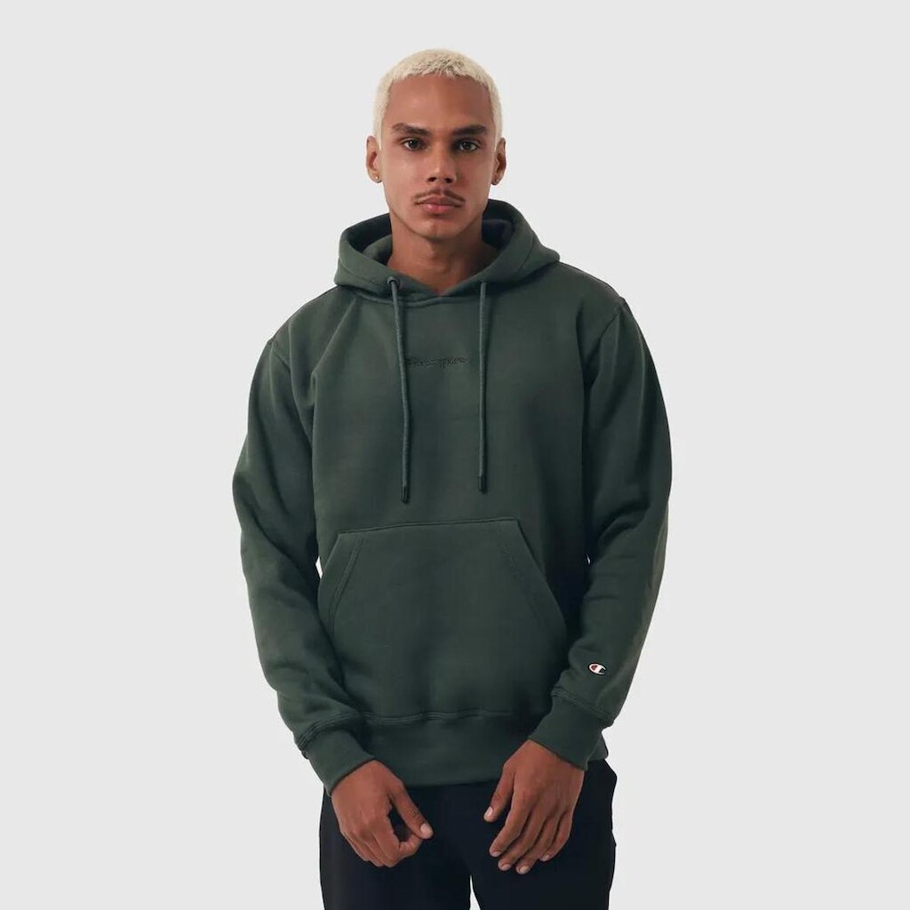 MOLETOM CHAMPION CANGURU MINI SCRIPT VERDE