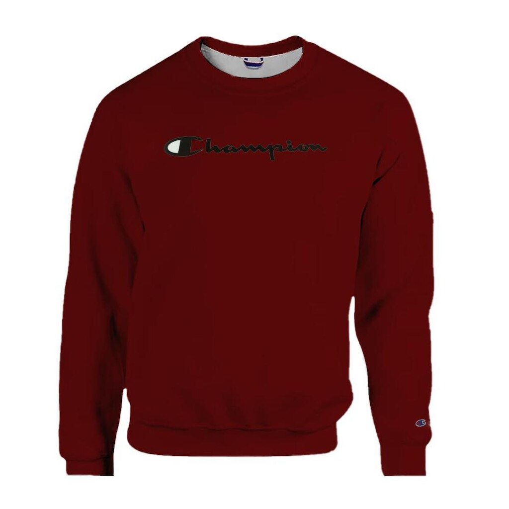 Moletom Champion Felpado Gola Careca Logo Script Cinza
