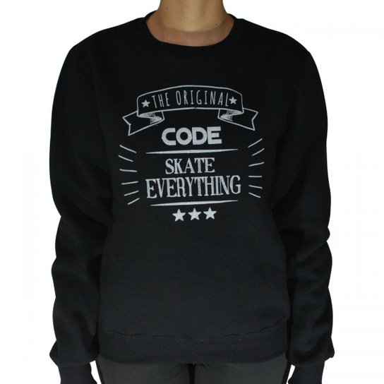 Moletom Code Everythng - Preto
