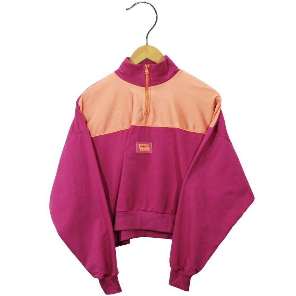 Moletom Colcci Cropped Moletinho Rosa Feminino