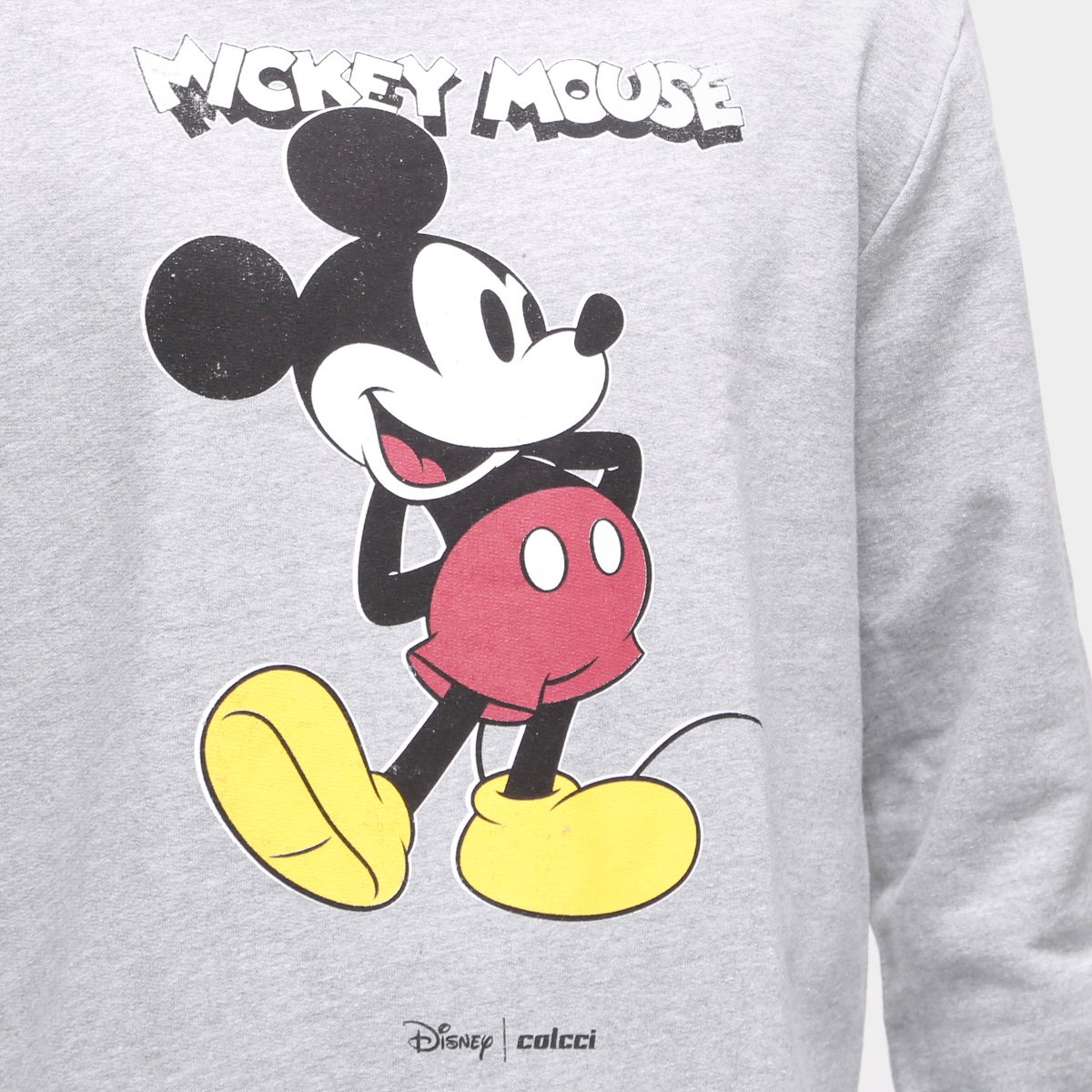 Moletom Colcci Disney Mickey Masculino Mescla Netshoes