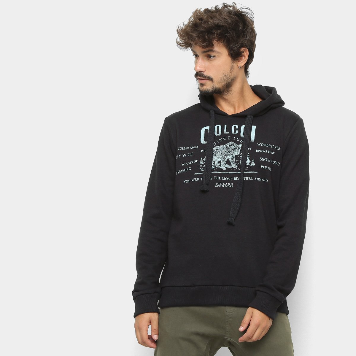 dsquared2 owl moletom com capuz