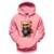 Moletom Coleção Little Bears Urso Feu Helmet Shap Life - Rosa Claro
