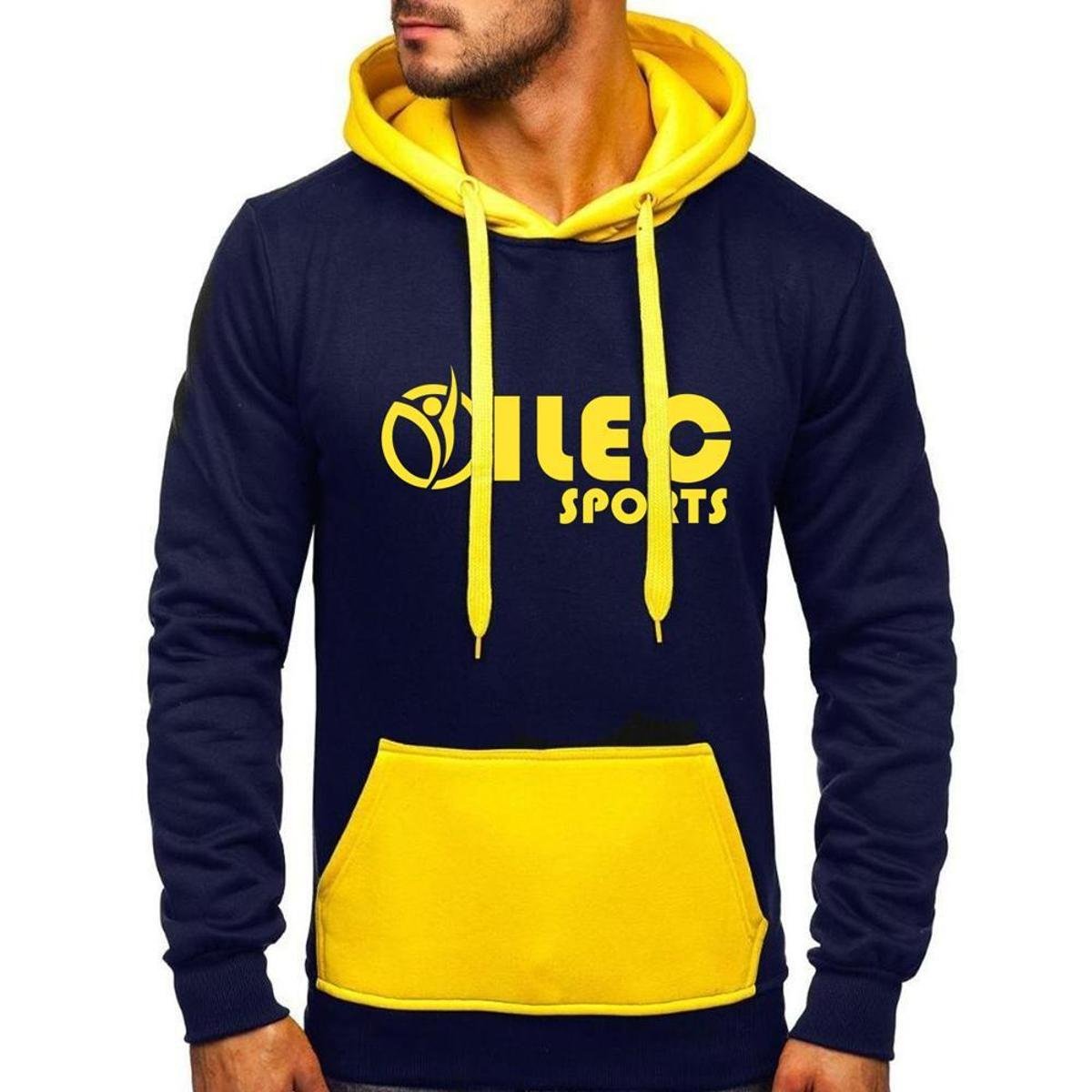 yellow oppai moletom com capuz