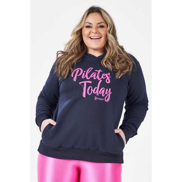 MOLETOM COM BOLSO "PILATES TODAY"
