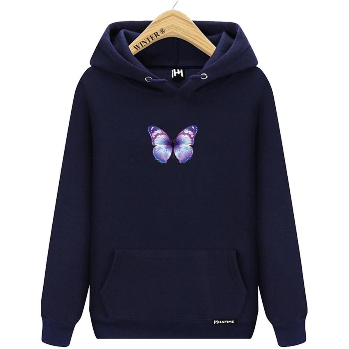 black butterfly moletom com capuz