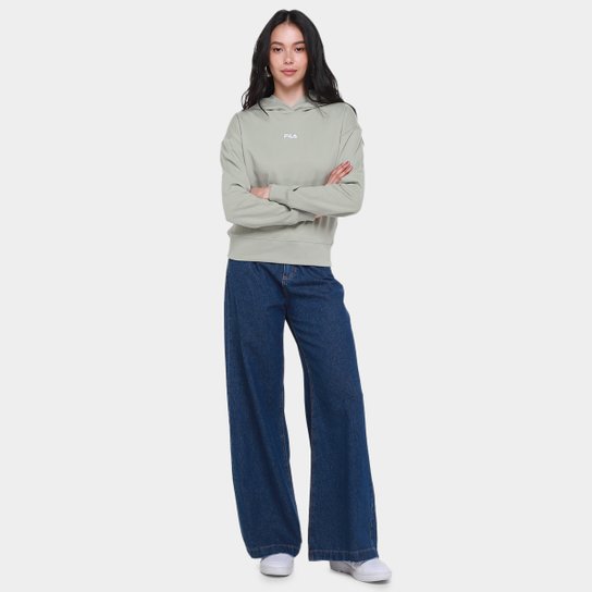 Moletom Com Capuz Fila Basic Classic Light Feminino