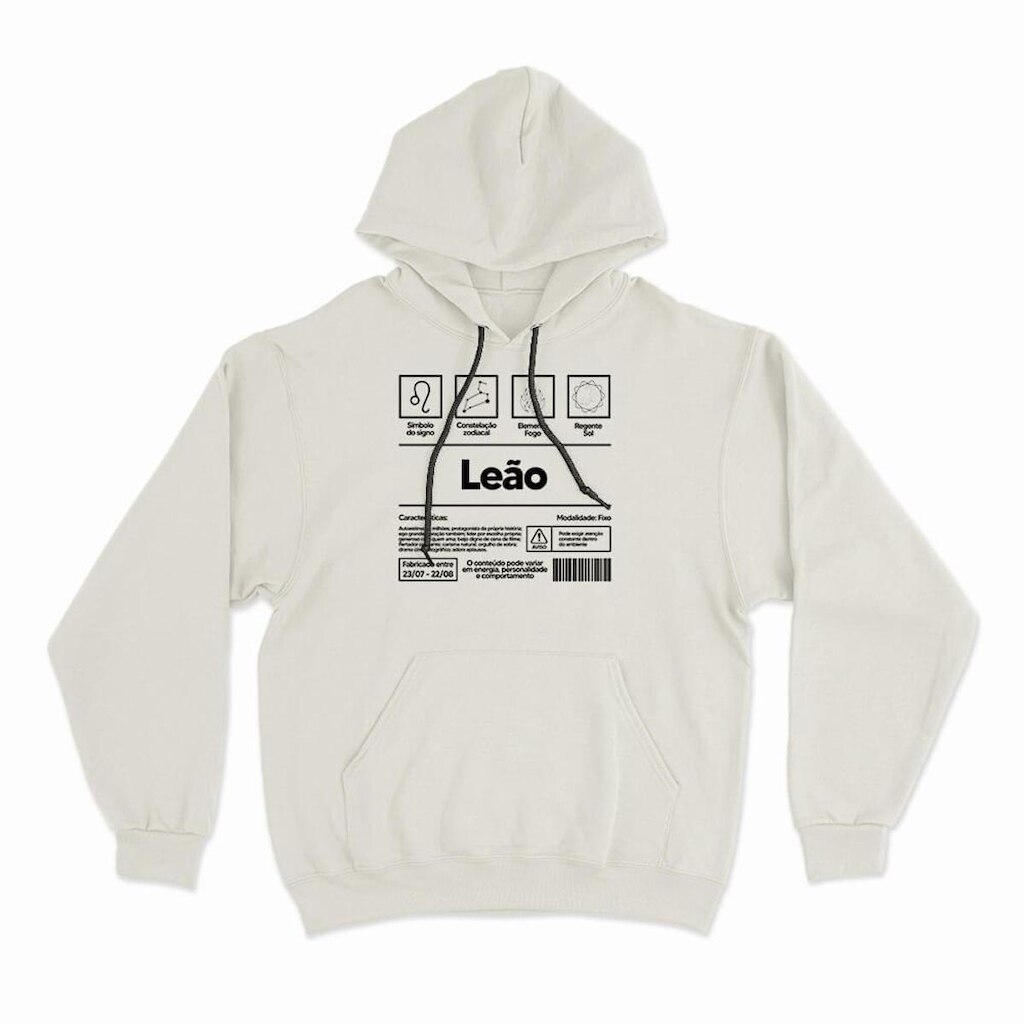 Moletom Com Capuz Leão