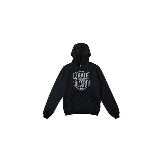 Moletom Com Capuz Rajado Malwee Teen Malwee Kids Masculino - Preto