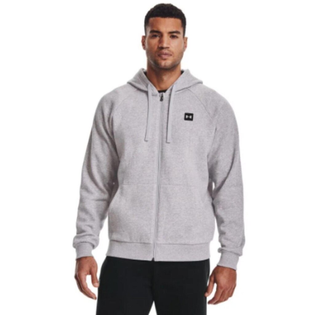 Moletom Com Capuz Under Armour Rival Fleece Fz Masculino - Cinza P