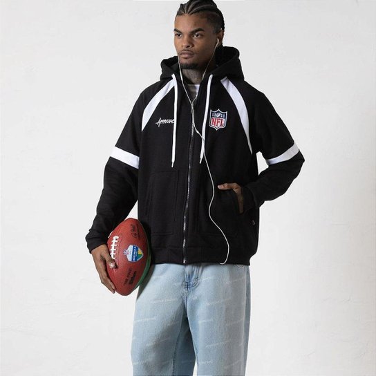 Moletom com Zíper Approve x NFL II Oversized