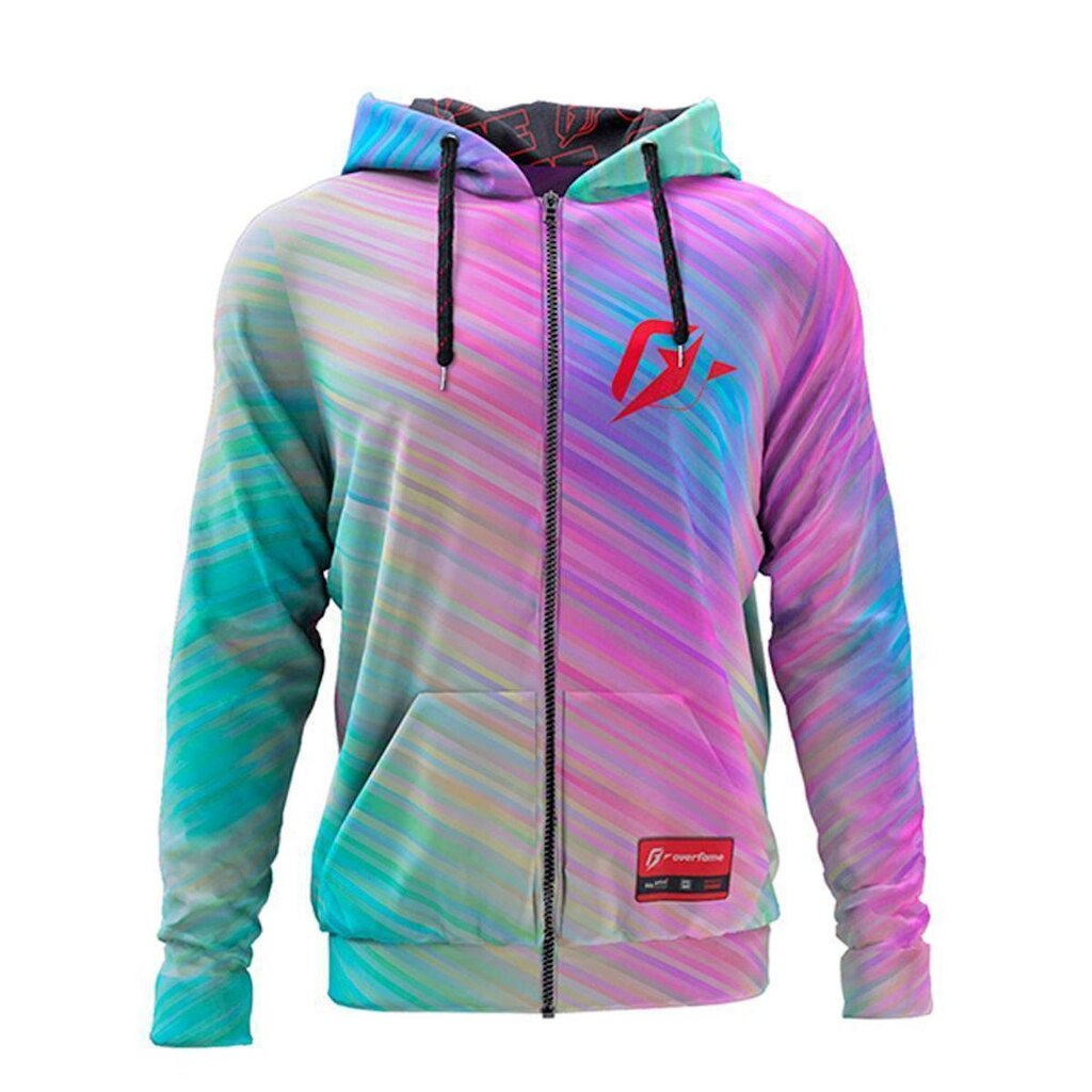 Moletom Com Zíper Listrado Colurful Stripes - M
