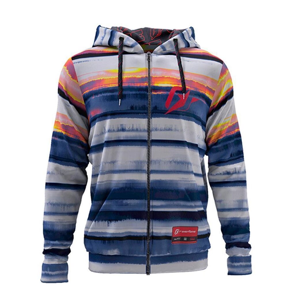 Moletom Com Zíper Listrado Sunset on Ice Stripes -