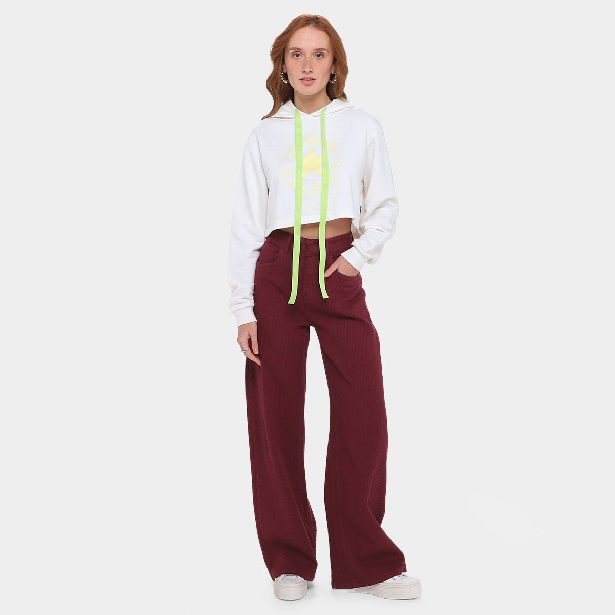Moletom Converse Hike Seek Flec Hood Feminina - 4