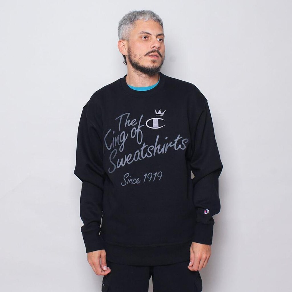 MOLETOM CREWNECK CHAMPION LIFE TKOS EMB