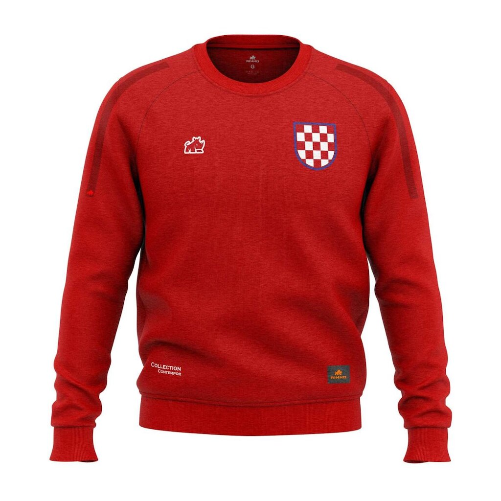Moletom Croácia Peluciado Original Rinno Class Vermelho