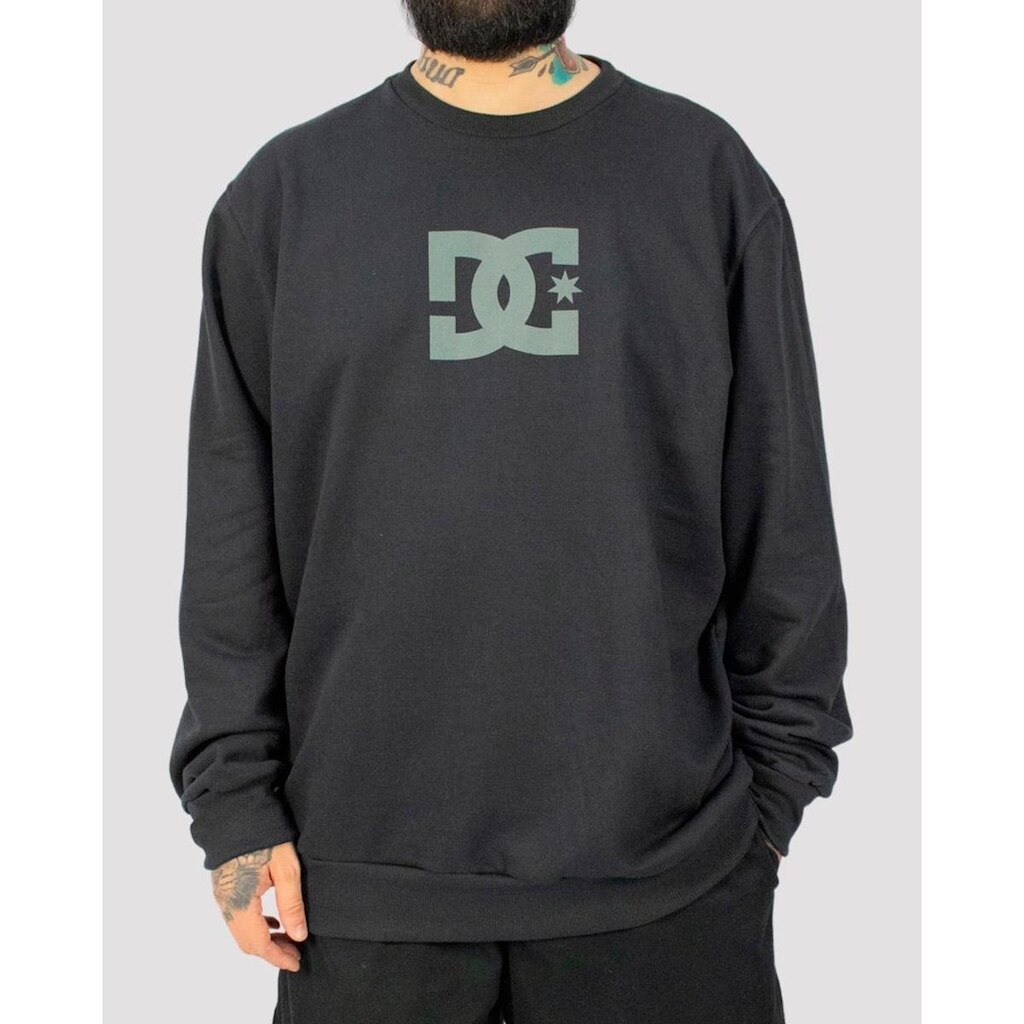Moletom DC Shoes Careca Star Crew - Preto
