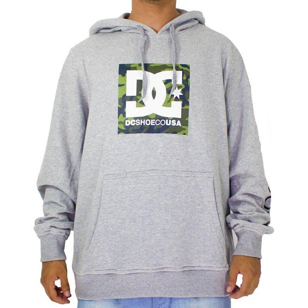 Moletom Dc Shoes Square Star Camo Fill PH Cinza