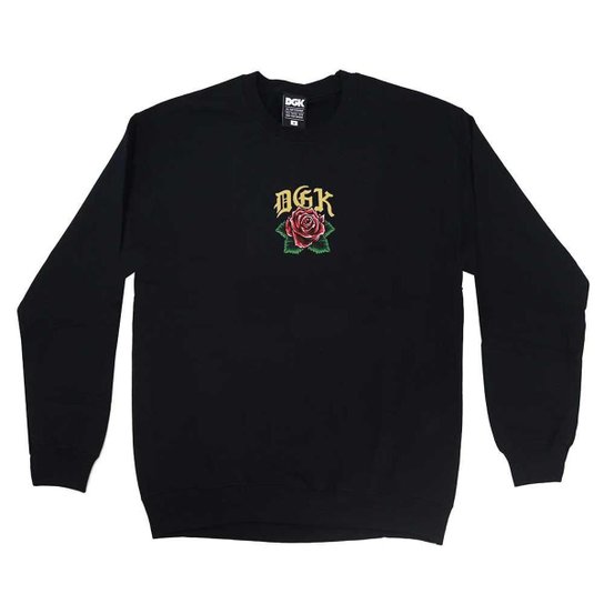 Moletom DGK Careca Guadalupe Crewneck Preto (Importado) Preto