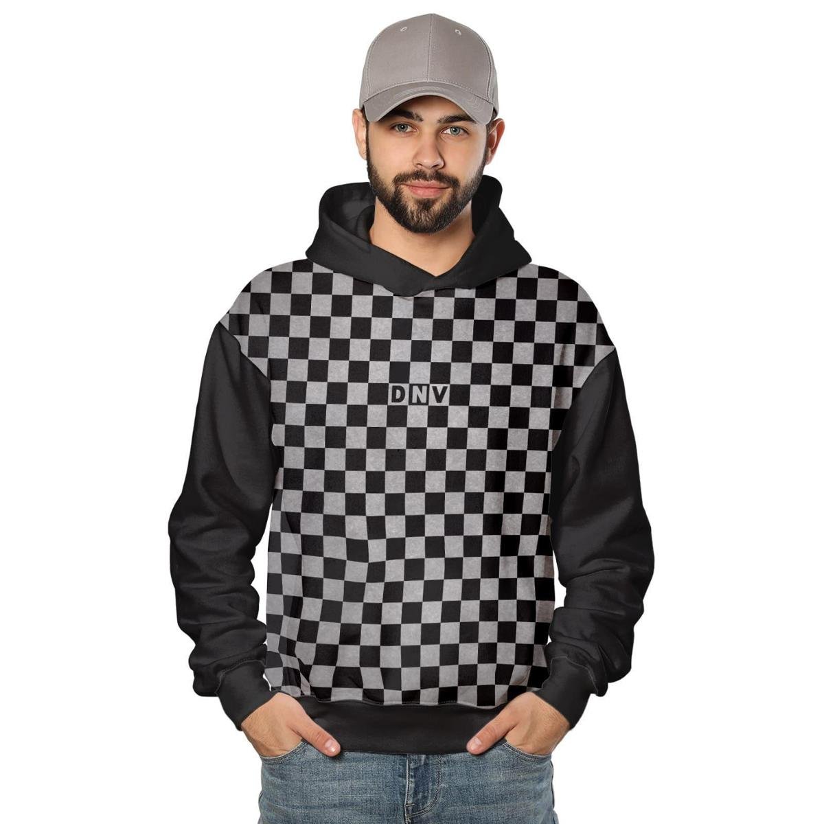 Moletom Quadriculado Moletom Xadrez Preto E Branco Cala Xadrez