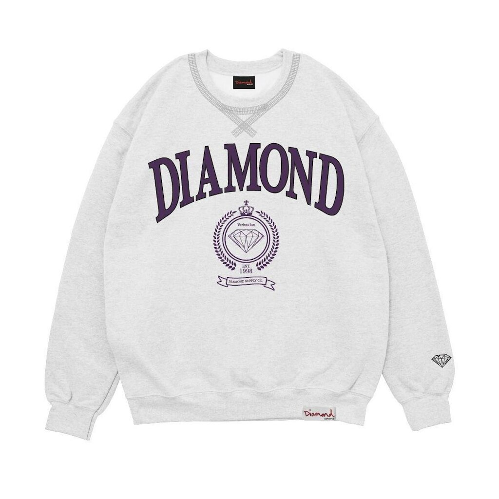 Moletom Diamond College Crest Crew Neck