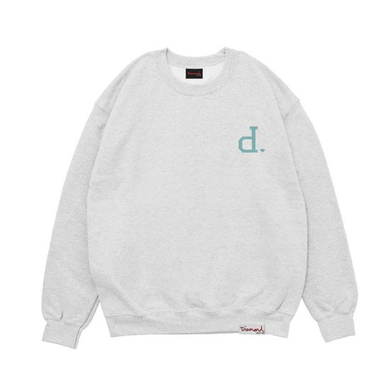 Moletom Diamond Un Polo Script Crew Neck GG WHITE UNICA