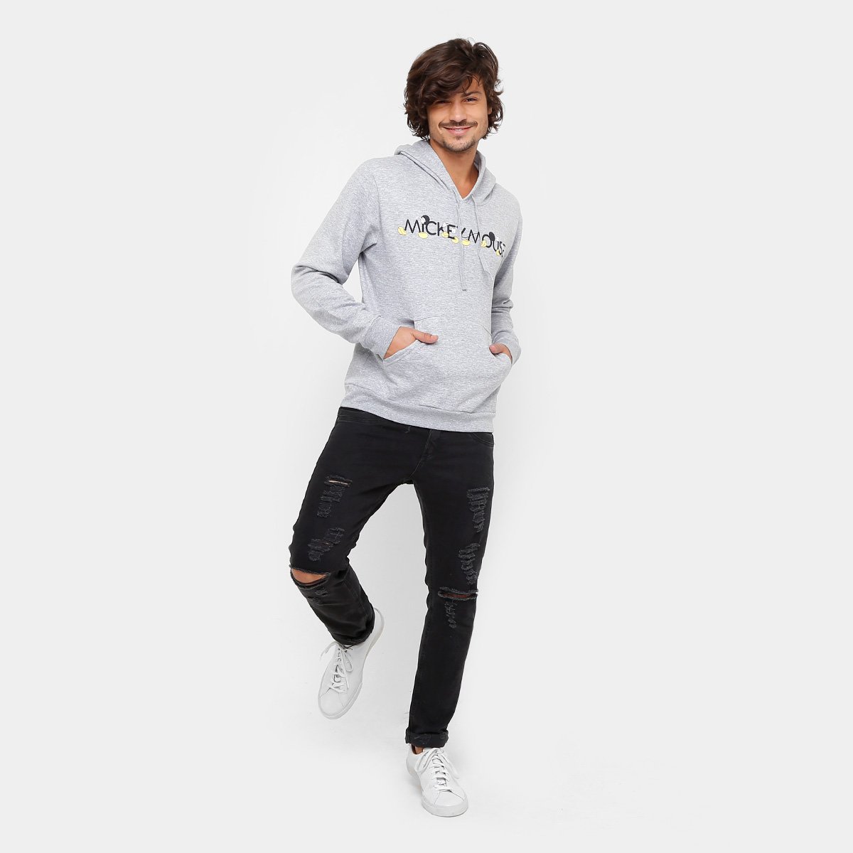lacoste x disney mickey moletom com capuz