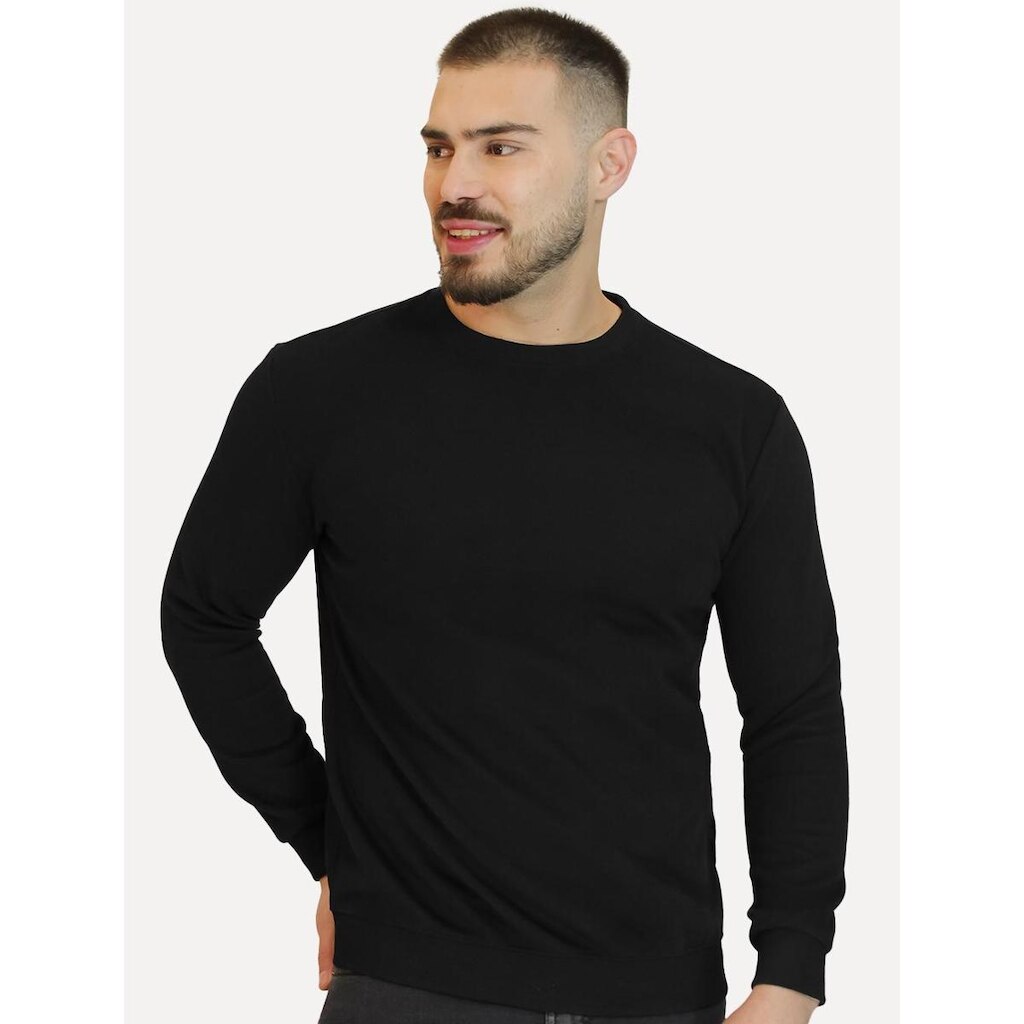 Moletom Dixen Masculino Crewneck Liso Preto