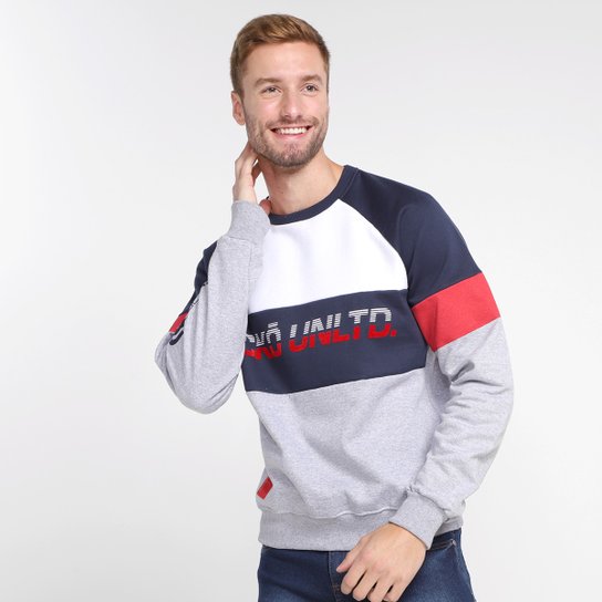Moletom Ecko Básico Masculino - Cinza