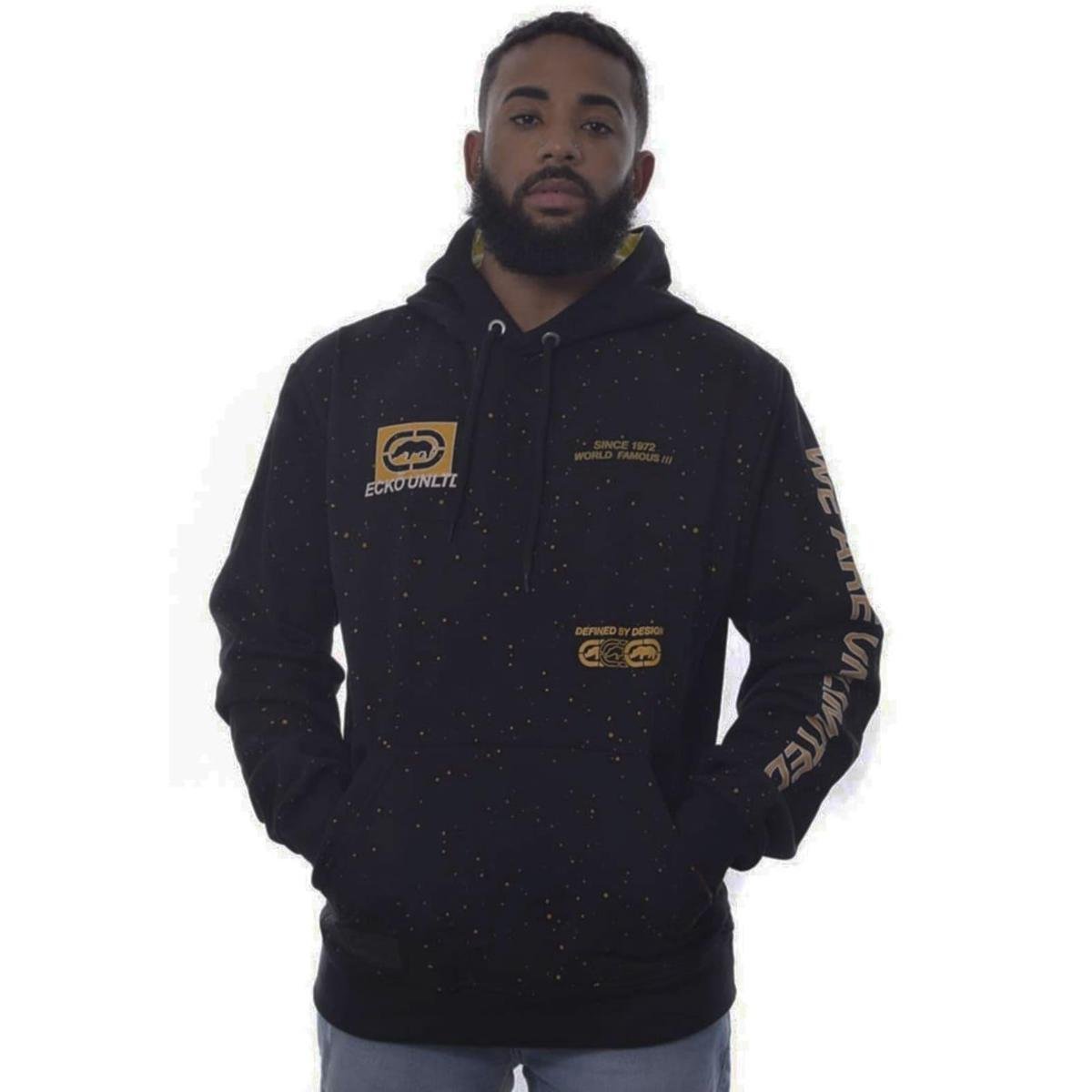 ecko unltd moletom com capuzs black