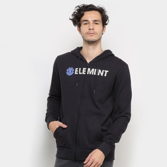 Moletom Element Blazin Zip Masculino - Preto