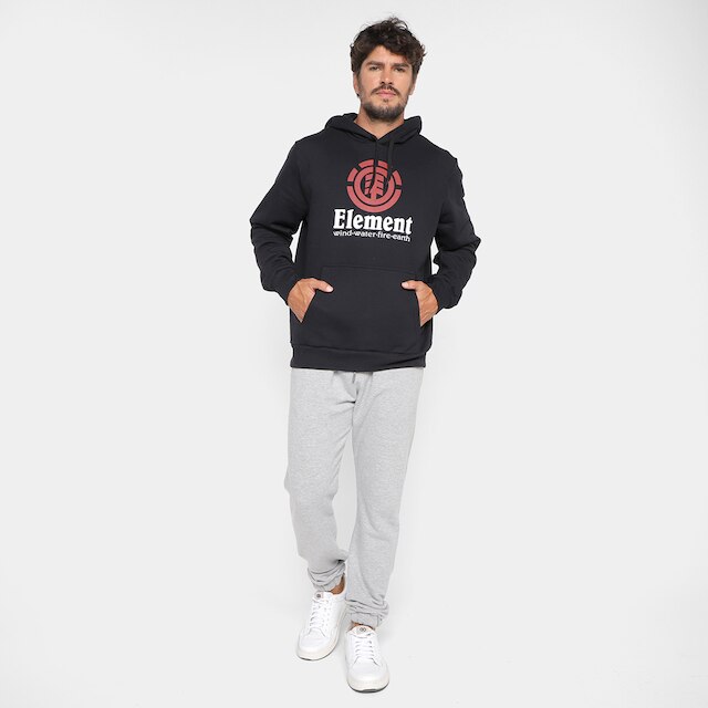 Moletom Element Fech Vertical Masculino