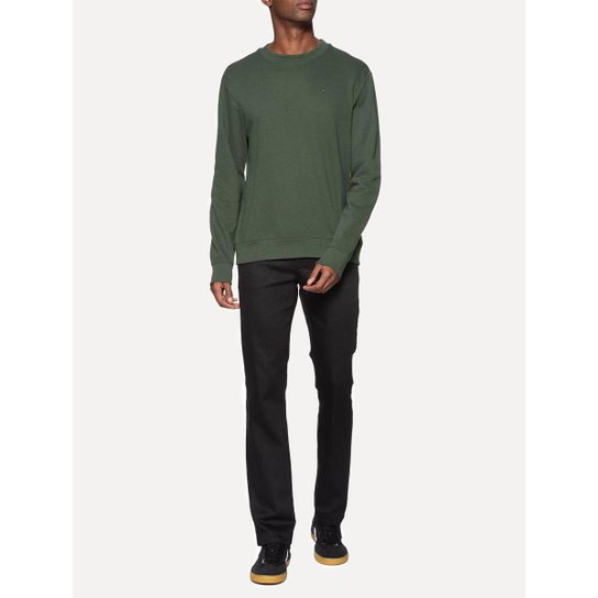 Moletom Ellus Masculino Crewneck Regular Basic Easa Verde