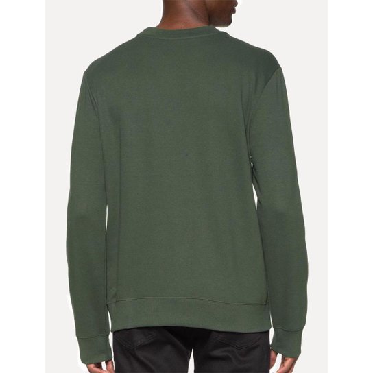 Moletom Ellus Masculino Crewneck Regular Basic Easa Verde