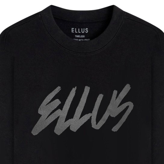 Moletom Ellus Preto Manual Classic