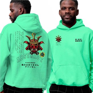 Moletom Estampado Algodão‎ Abstract Samurai Tokyo Mode