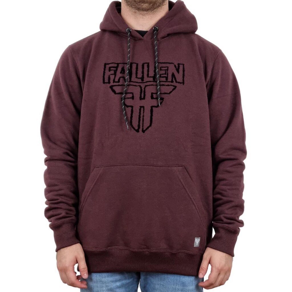 Moletom Fallen Flocado Vinho - Masculino