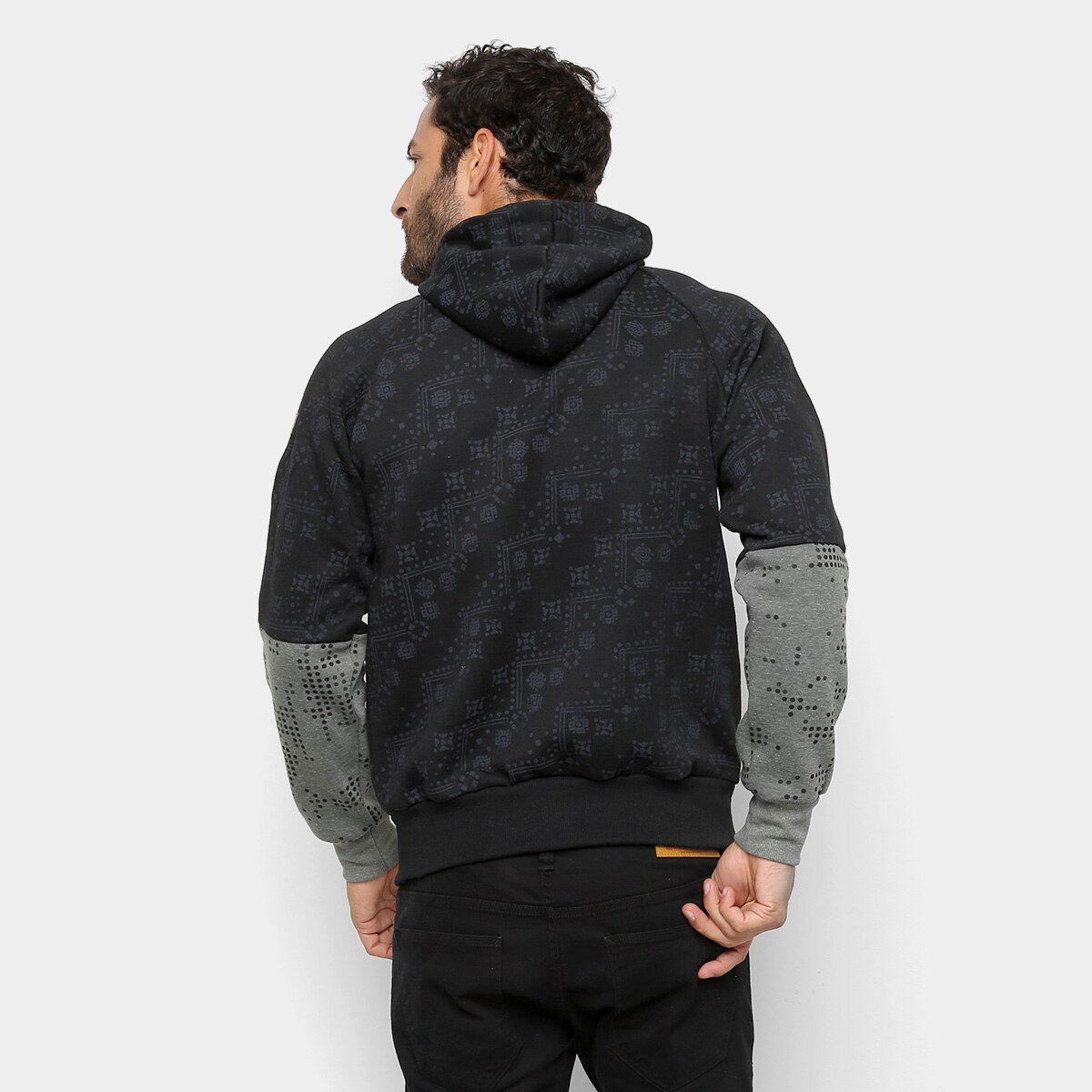 black multicam moletom com capuz