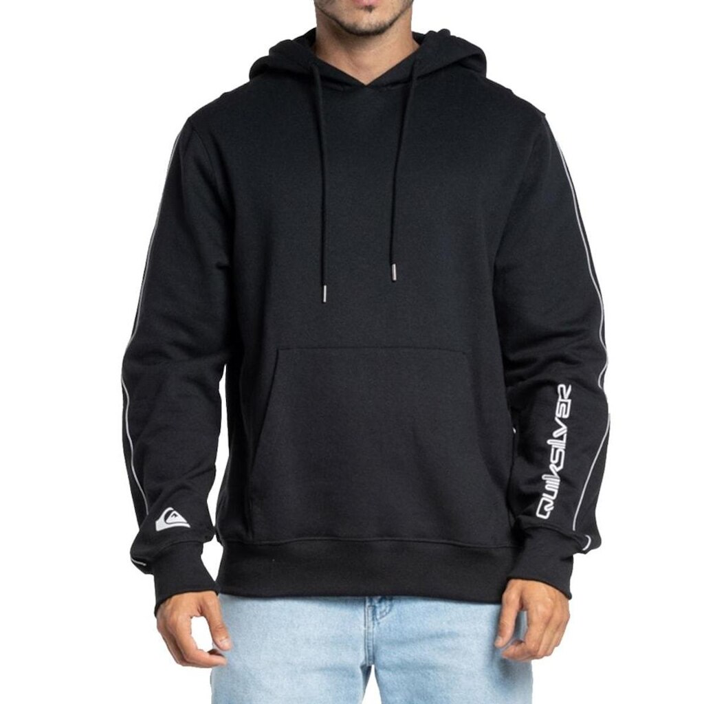 MOLETOM FECH BLOCK LINE - PRETO - G